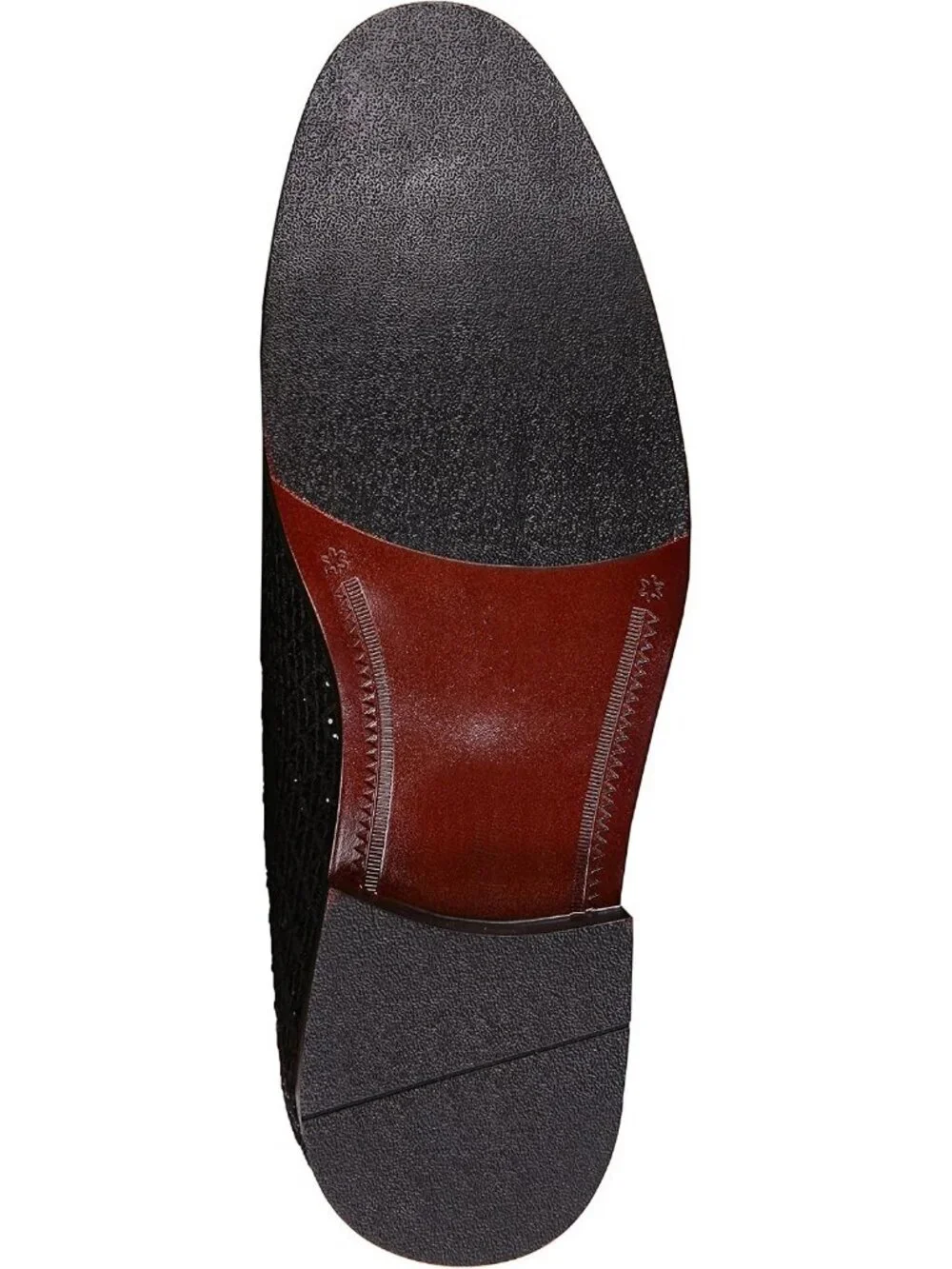 Bolano Men's Black Glitter Loafers Slip On Metallic Tuxedo Block Heel Shoes
